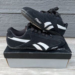 Reebok Womens Driving Metal X 32-147525 Black white Casual Shoes Sneakers Size 9